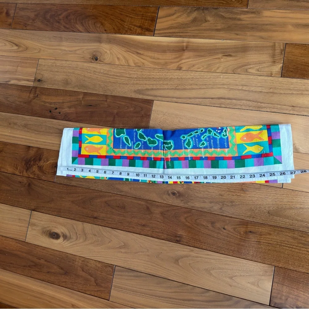Vintage Linen Tea Towel Caribbean Island Towel. New, Read condition